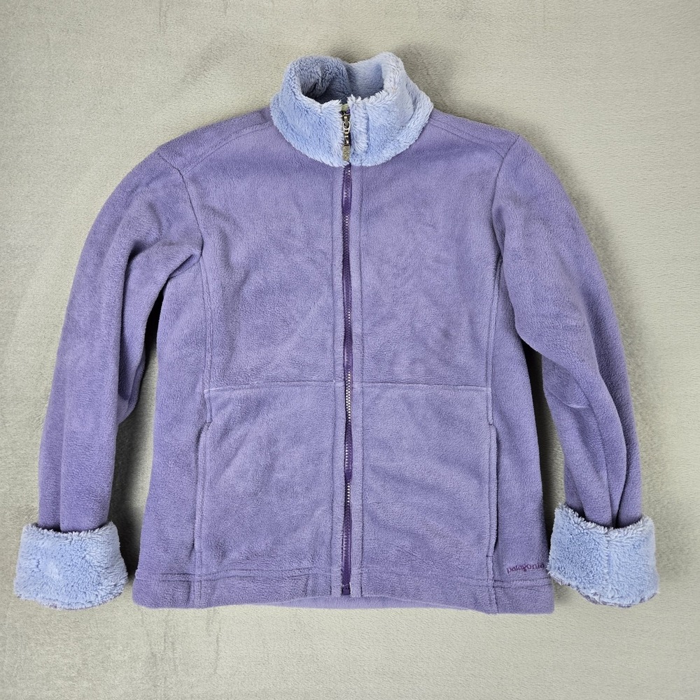 PATAGONIA Synchilla Jacket Womens Medium Windzone Fleece Zip-Up Lavender